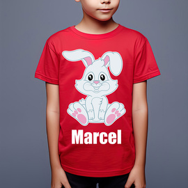 Koszulka wielkanocna (imię) - zając - koszulka dziecięca