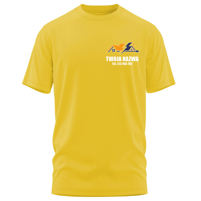 Koszulka z LOGO dla Firm Elektrycznych - Nadruk Firmowy