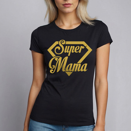 Super mama - złoty nadruk