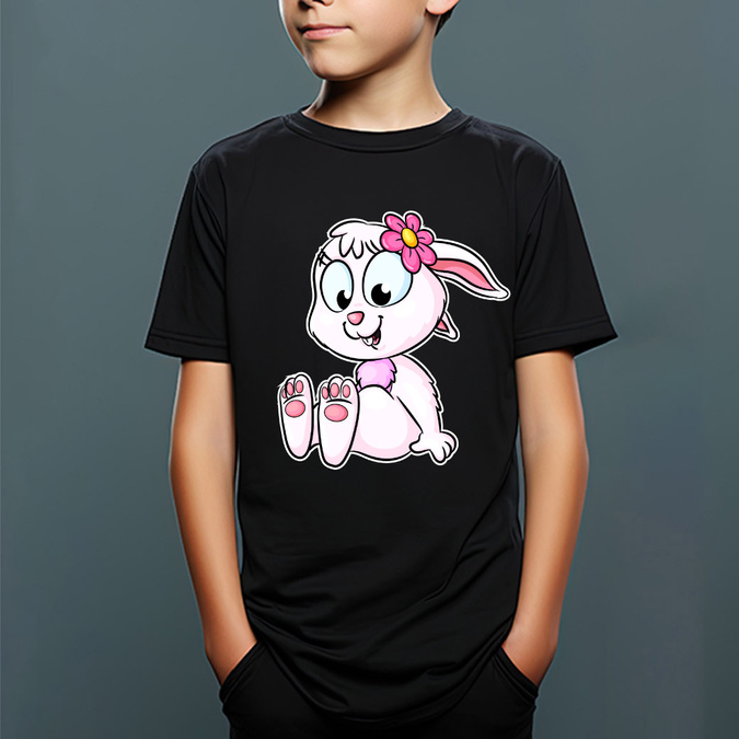 Koszulka wielkanocna (imię) - zajączek