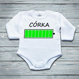 Córka - bateria - body niemowlęce