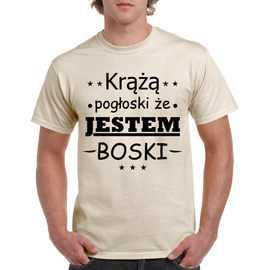Krążą pogłoski że jestem boski - koszulka męska