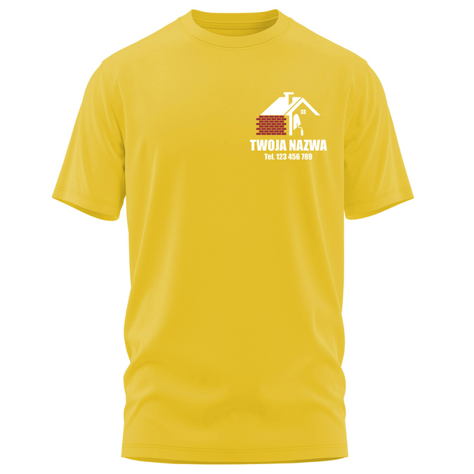 Koszulka z LOGO dla Firm Budowlanych - Nadruk Firmowy