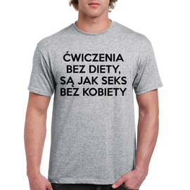 Ćwiczenia bez diety - koszulka męska