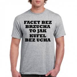 Facet bez brzucha to jak kufel bez ucha - koszulka męska
