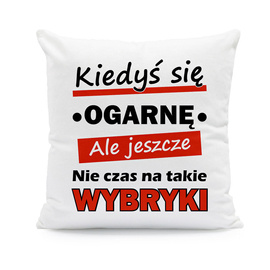 Kiedyś się ogarnę ale jeszcze nie czas na takie wybryki - poduszka