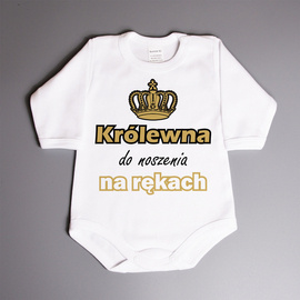 Królewna do noszenia na rękach - body niemowlęce