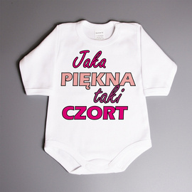 Jaka piękna taki czort - body dla dziewczynki