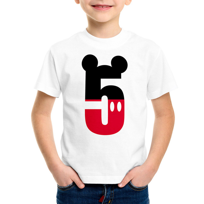 Koszulka na piąte urodziny mickey