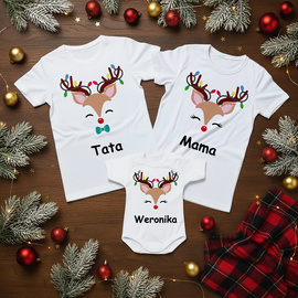 Zestaw Świąteczny renifery dla mamy, taty i córki