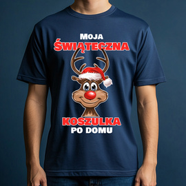 Moja świąteczna koszulka po domu - koszulka męska