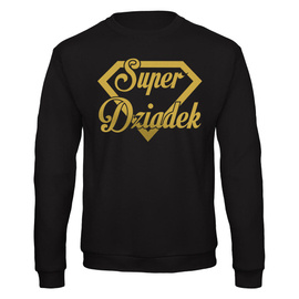 Bluza Super dziadek - złoty nadruk