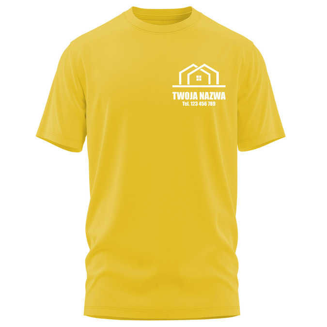 Koszulka z LOGO dla Firm Budowlanych - Nadruk Firmowy