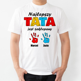 Najlepszy tata jest zaklepany - koszulka męska