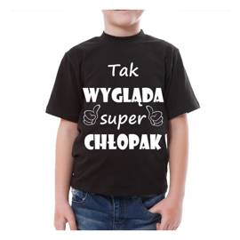 Tak wygląda super chłopak koszulka dziecięca