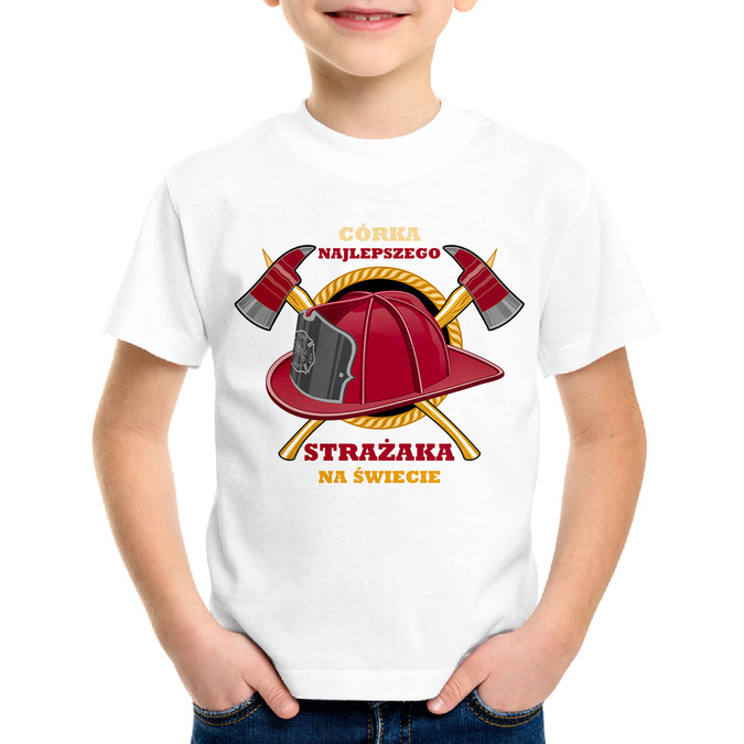 Córka najlepszego strażaka - koszulka dziecięca