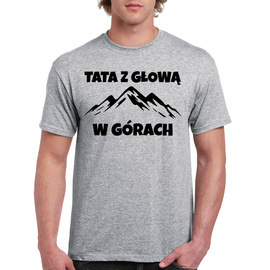 Tata z głową w górach - koszulka męska