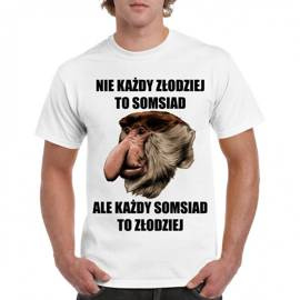 Nie każdy złodziej to somsiad - koszulka męska
