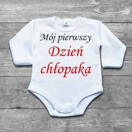Mój pierwszy dzień chłopaka - body niemowlęce