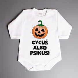 Cycuś albo psikus - body niemowlęce