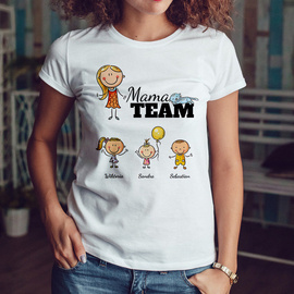 Mama team - personalizowana koszulka na dzień mamy - KREATOR