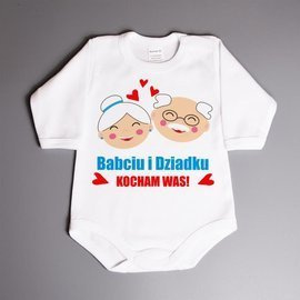 Babciu i Dziadku - KOCHAM WAS! - body dziecięce