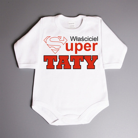 Właściciel super taty - body niemowlęce