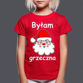 Byłam grzeczna - koszulka świąteczna