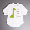 Metryczka - dinozaur - body niemowlęce