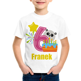 Koszulka dziecięca na szóste urodziny