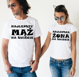 Koszulki dla par - Najlepszy Mąż i najlepsza Żona