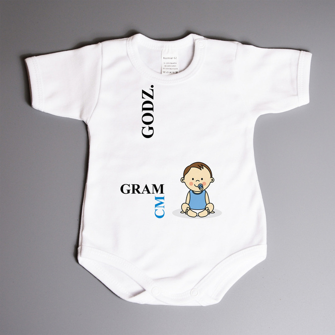 Metryczka - chłopiec - body niemowlęce