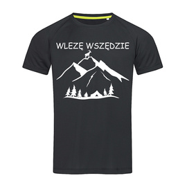 Wlezę wszędzie - koszulka sportowa