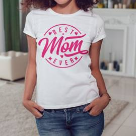 Best mom ever - koszulka damska