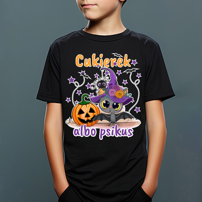 Cukierek albo psikus - koszulka dziecięca