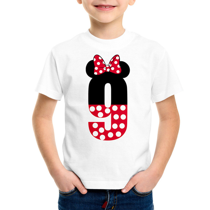 Koszulka na dziewiąte urodziny minnie