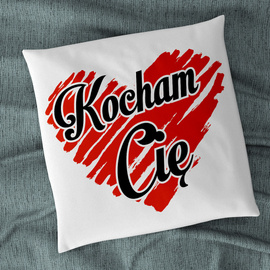 Kocham Cię - poduszka na walentynki