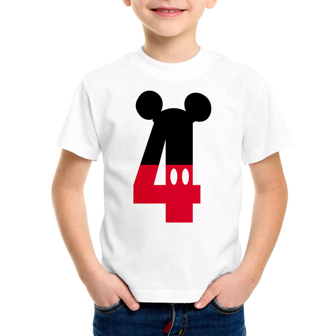 Koszulka na czwarte urodziny mickey