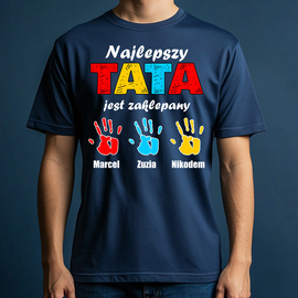 Najlepszy tata jest zaklepany - koszulka męska