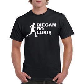 Biegam bo lubię - koszulka męska