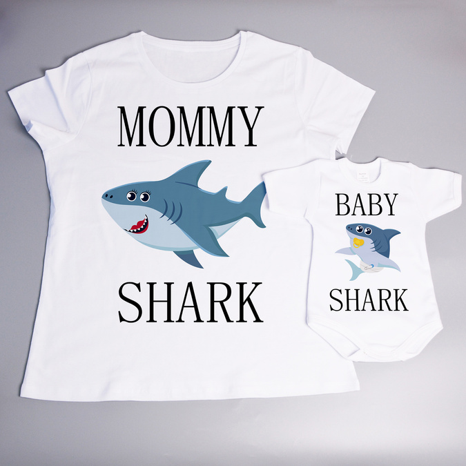 Mommy and baby shark - zestaw