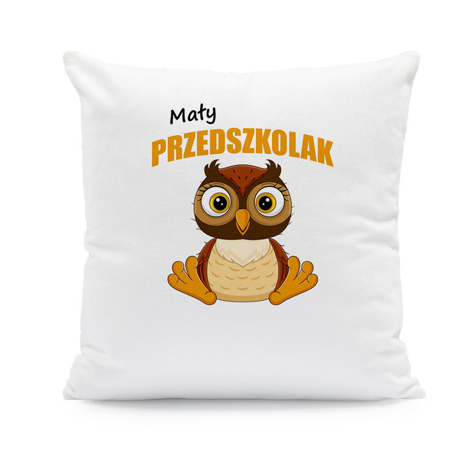 Mały przedszkolak - sowa - poduszka dla dziecka