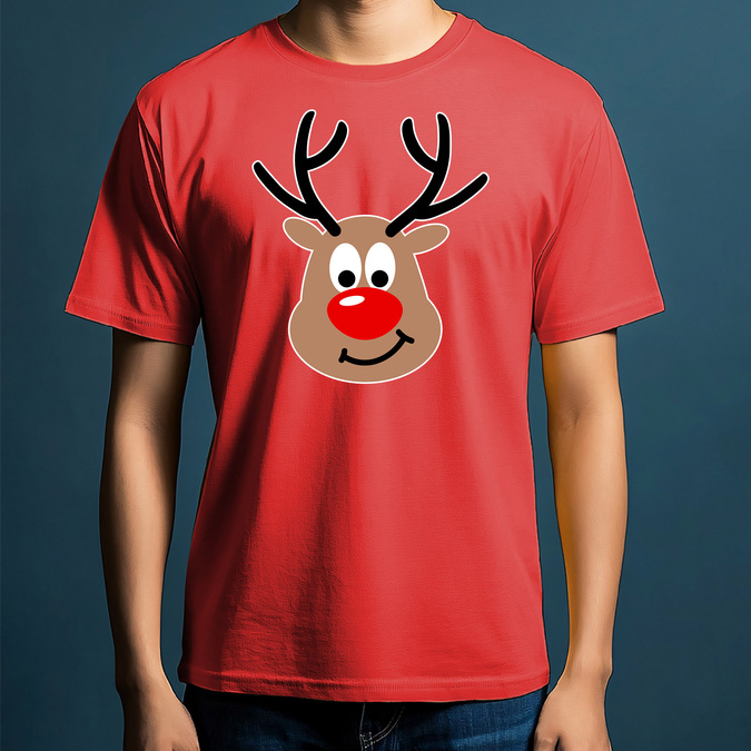 Koszulka męska świąteczna renifer