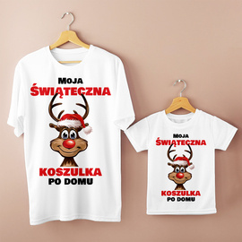 Moja świąteczna koszulka po domu - zestaw koszulek
