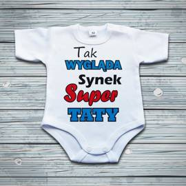 Tak wygląda synek super taty - body niemowlęce