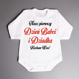 Nasz pierwszy Dzień Babci i Dziadka - body niemowlęce