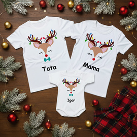 Zestaw Świąteczny renifery dla mamy, taty i syna