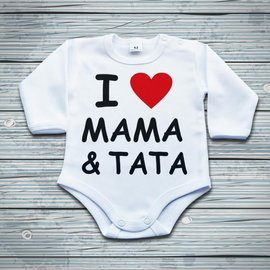 I love mama i tata - body niemowlęce