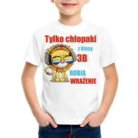 Tylko chłopaki z klasy robią wrażenie - koszulka dziecięca