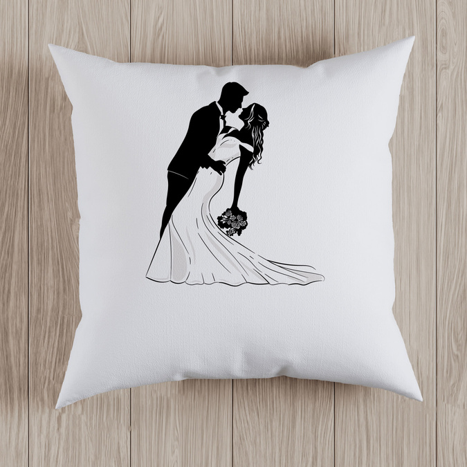 Para młoda - poduszka ślubna